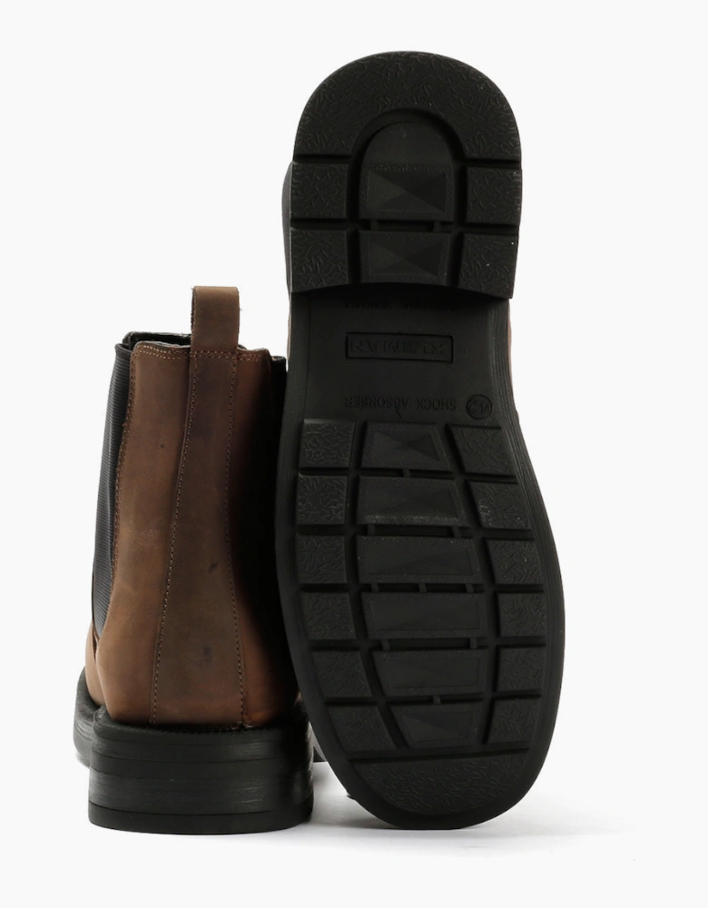 Kleman Escouade Nubuck Men's Coffee Chelsea Boots