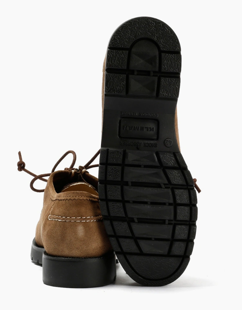 Kleman Padror MX V Suede Men's Taupe Lace-Up Shoes