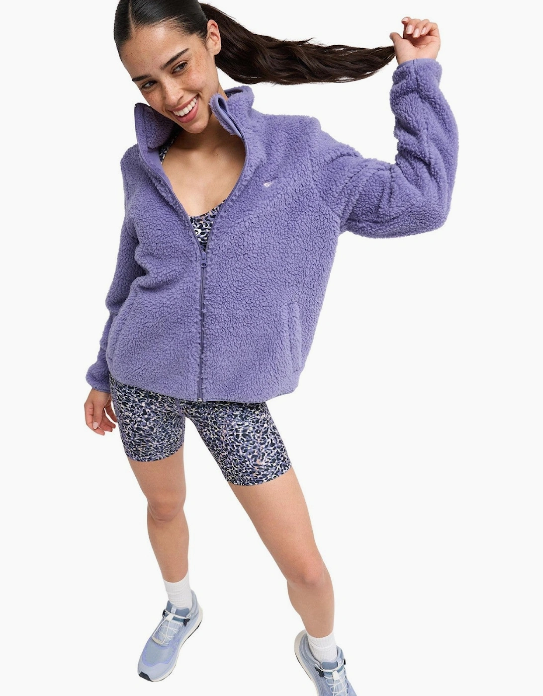 Roxy Womens Waves Of Warmth Polar Full Zip Fleece
