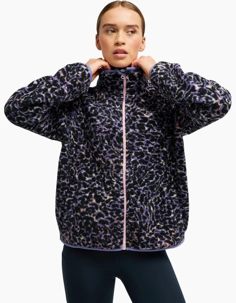 Roxy Womens Waves Of Warmth Polar Full Zip Fleece
