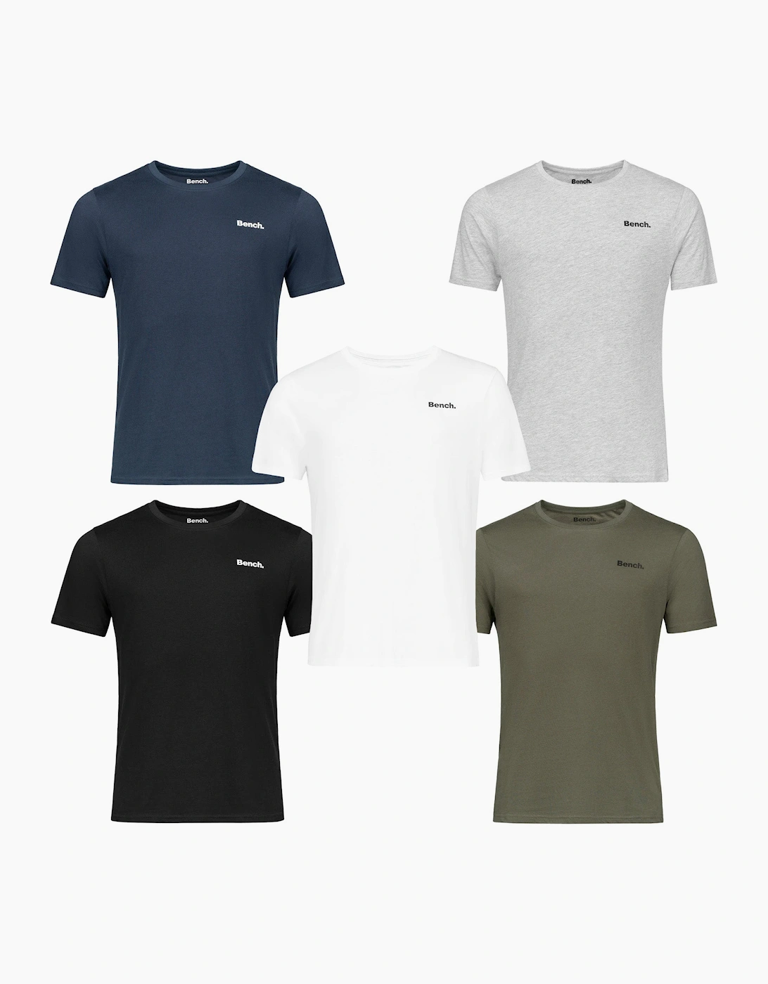 Bench Mens Oliver 5-Pack T-Shirt - Core