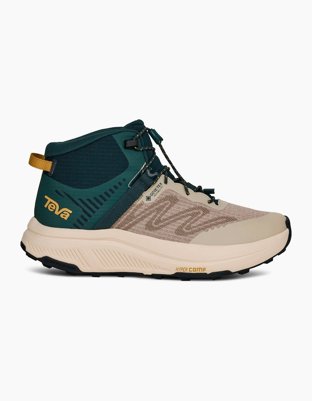 Women's Teva Womens Hurricane Trailsetter Mid GTX Trail Running Shoes - Oyster June Bug - Size: 7