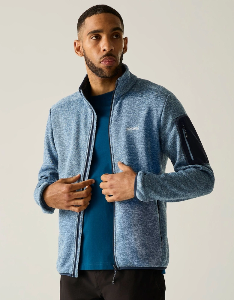 Regatta Mens Newhill Marl Full Zip Fleece Jacket