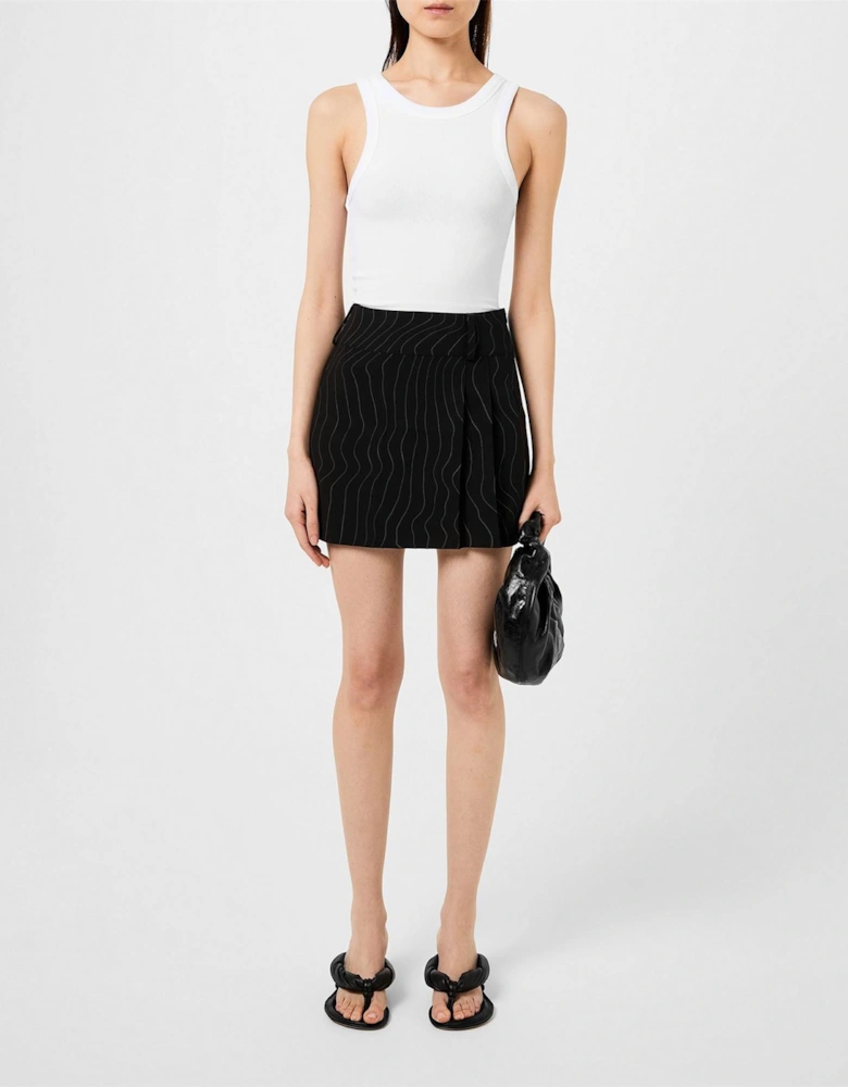 X Bella Poarch Pinstripe Mini Skirt