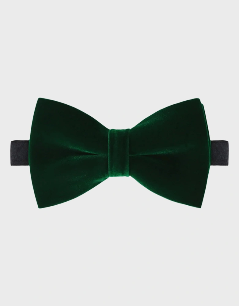 Sophos Dusk Velvet Bow Tie - Green