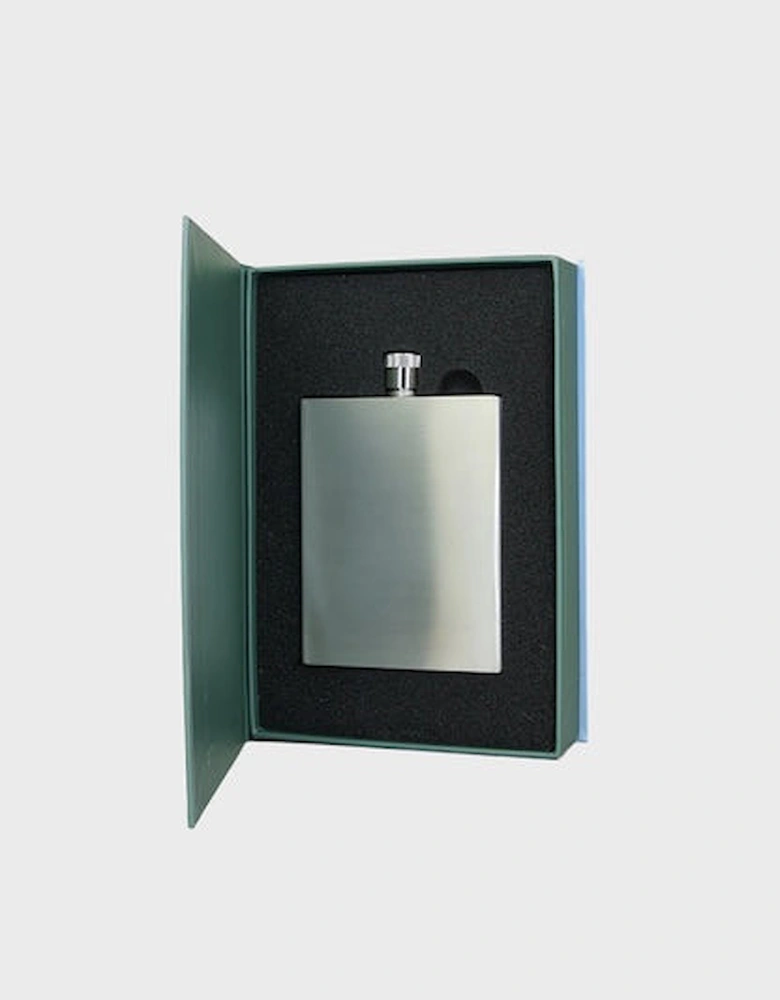 Sophos 3oz Square Hip Flask - Silver Finish