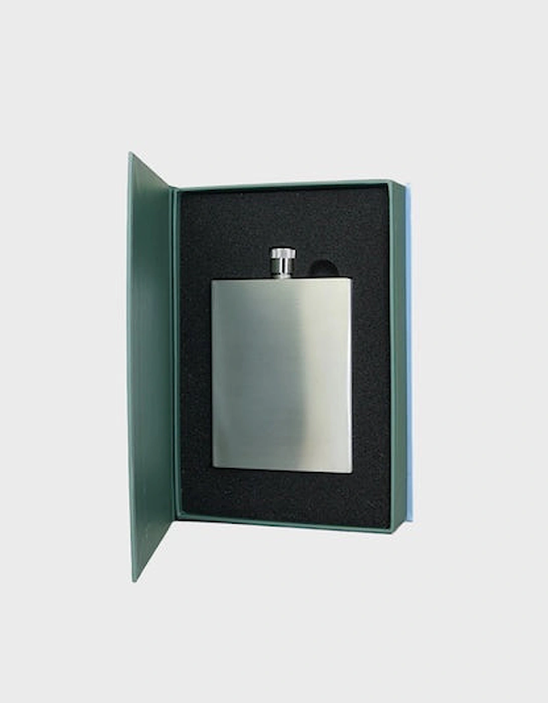 Sophos 3oz Square Hip Flask - Silver Finish