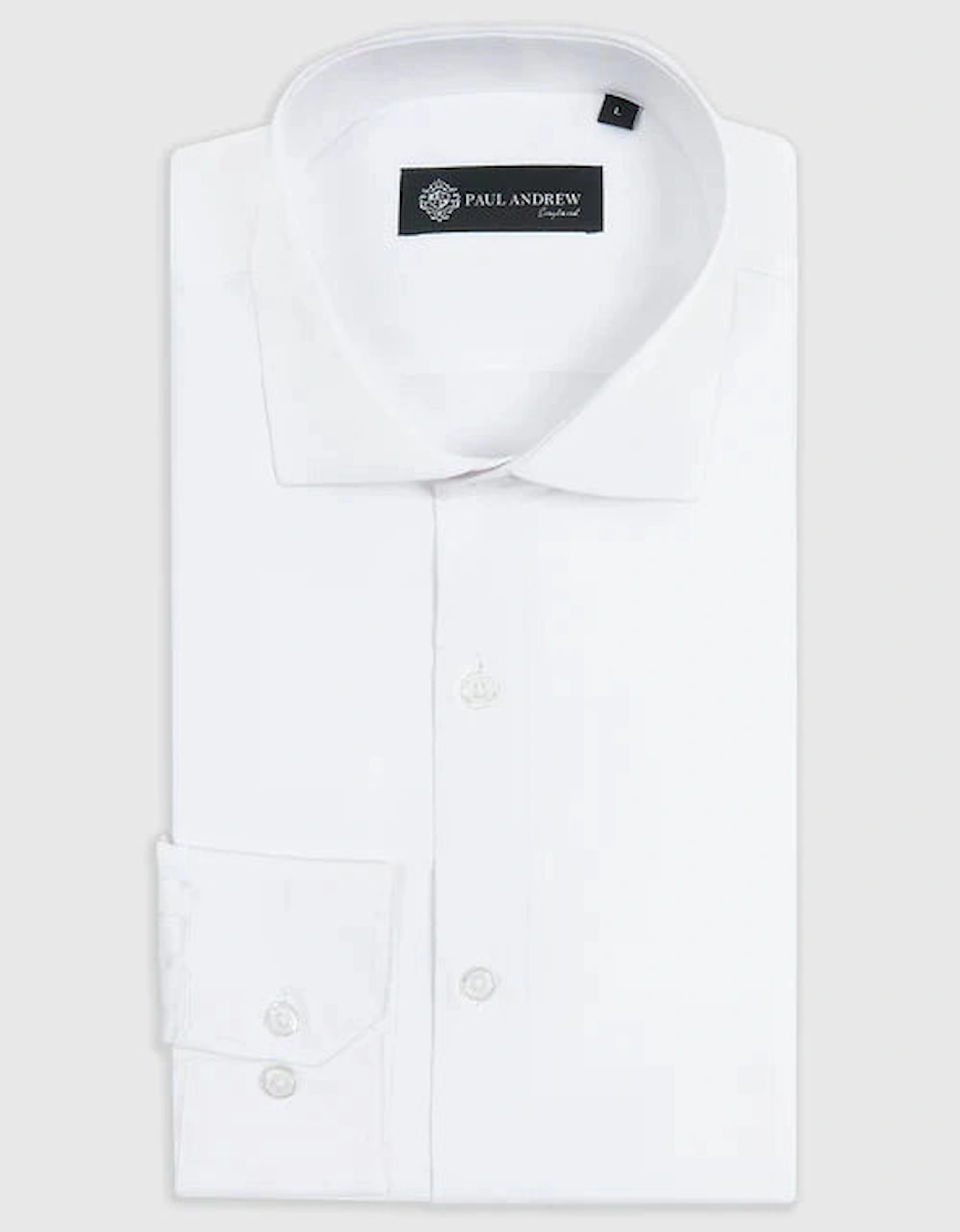Paul Andrew Oliver Cutaway Collar Shirt - White
