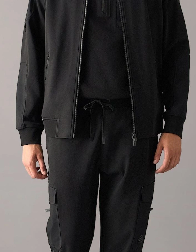 Dalon Zip Up Black Tracksuit