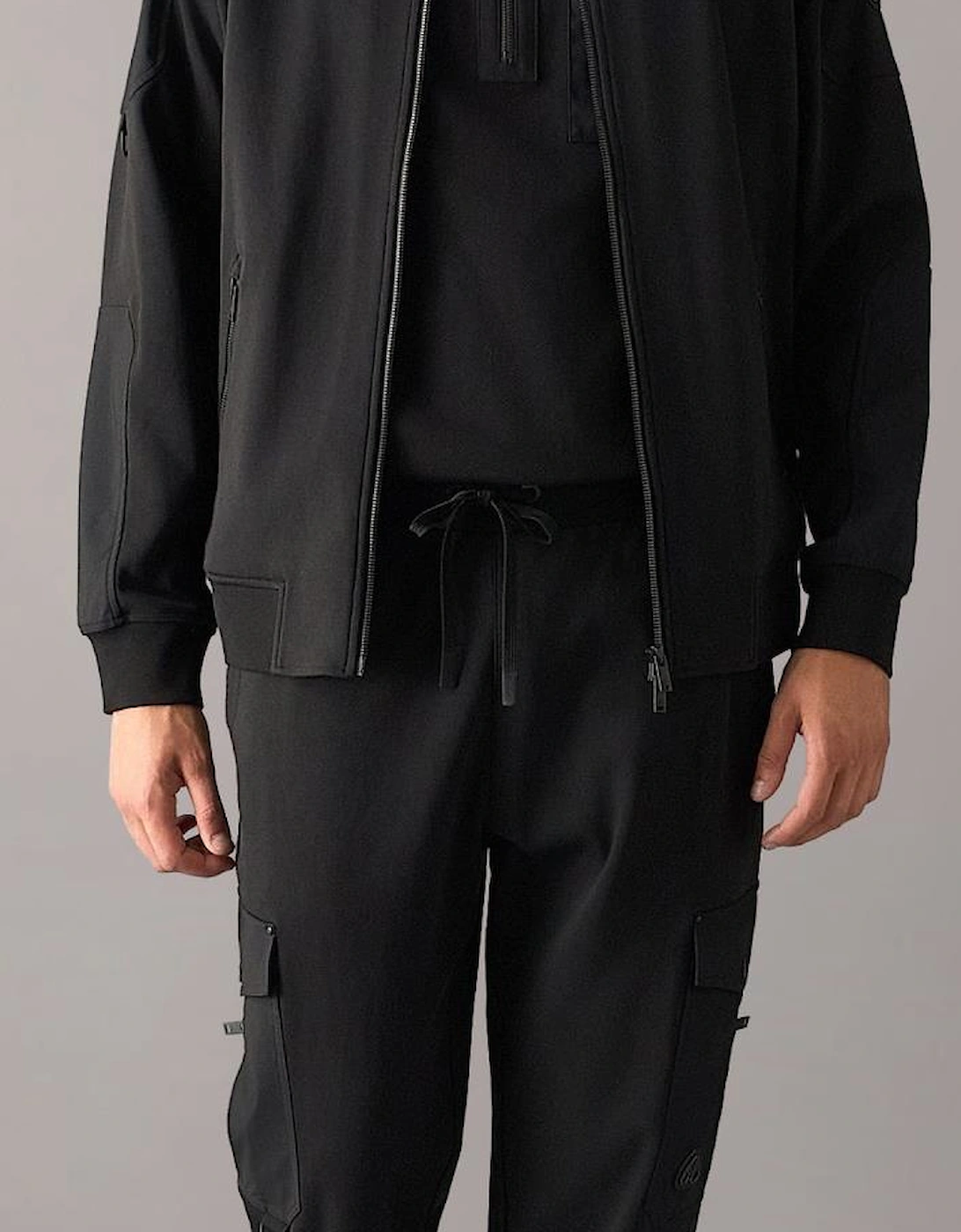 Dalon Zip Up Black Tracksuit