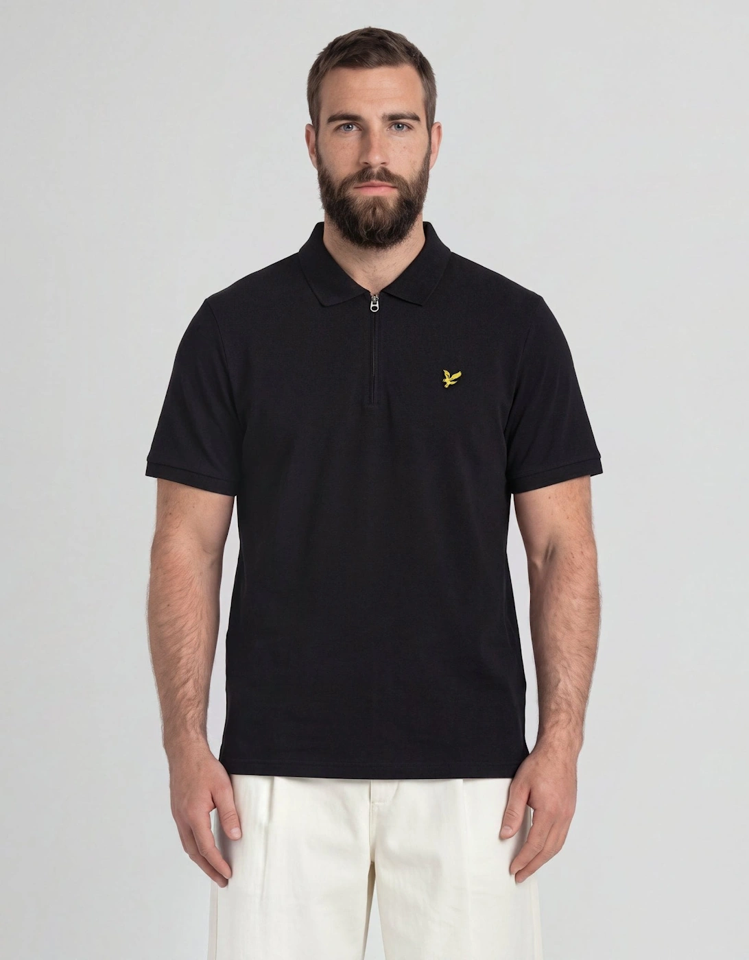 1/4 Zip Short Sleeve Polo Shirt
