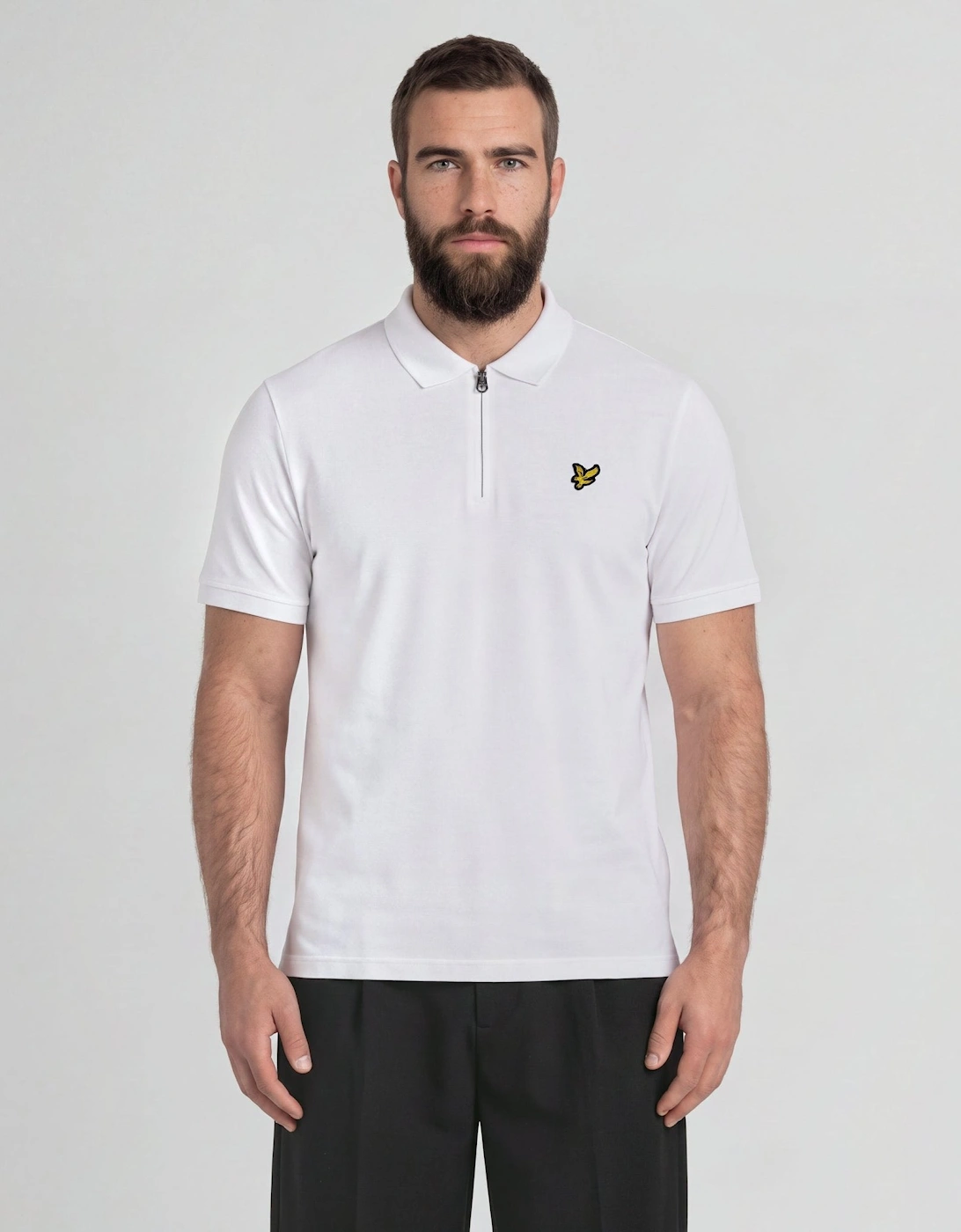 1/4 Zip Short Sleeve Polo Shirt