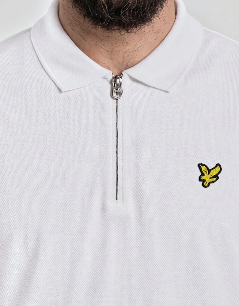 1/4 Zip Short Sleeve Polo Shirt