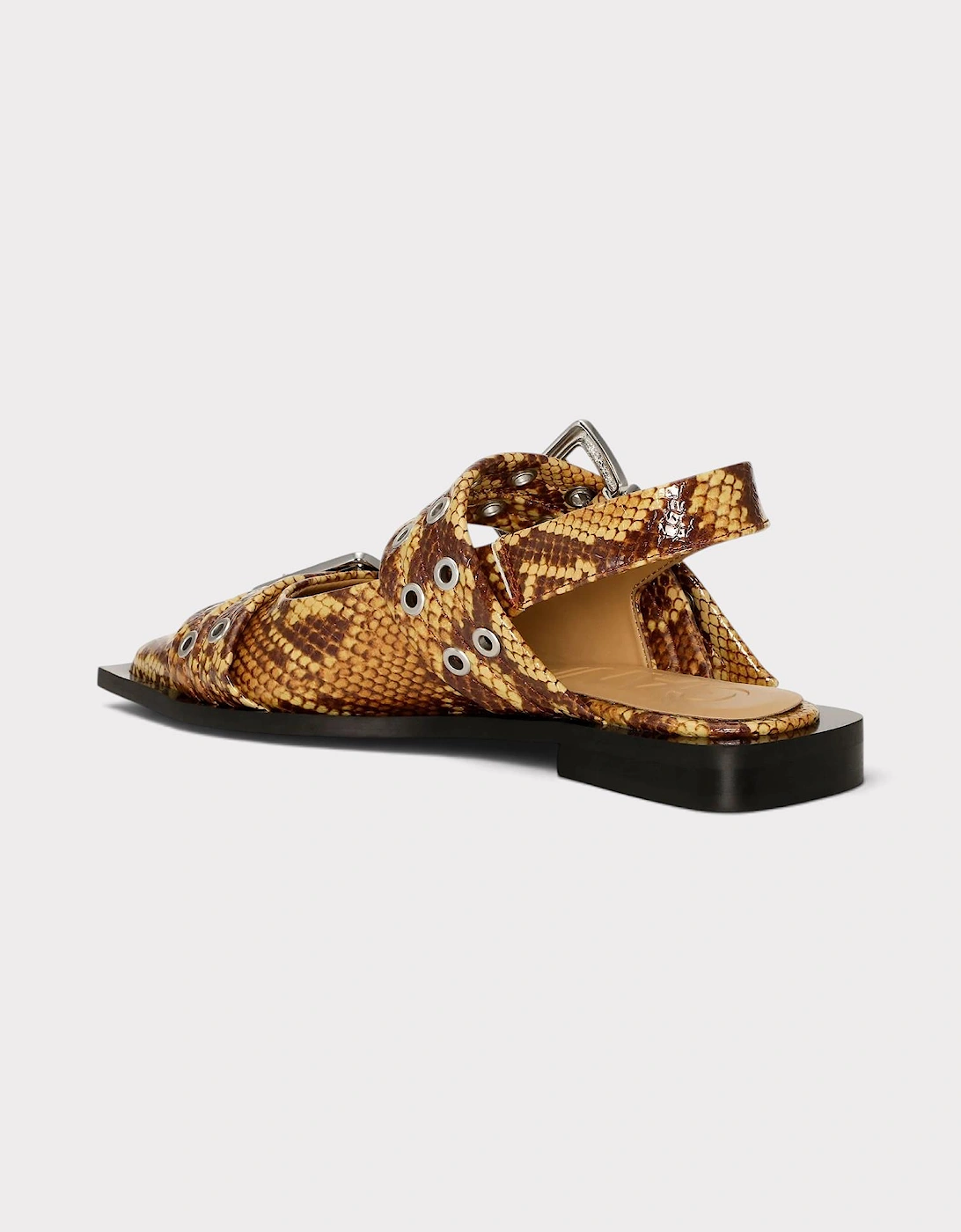 Feminine Buckle Ballet Flats Buckthorn Brown