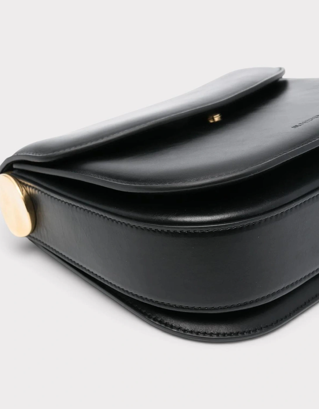 Medium Coin Leather Crossbody Bag Black