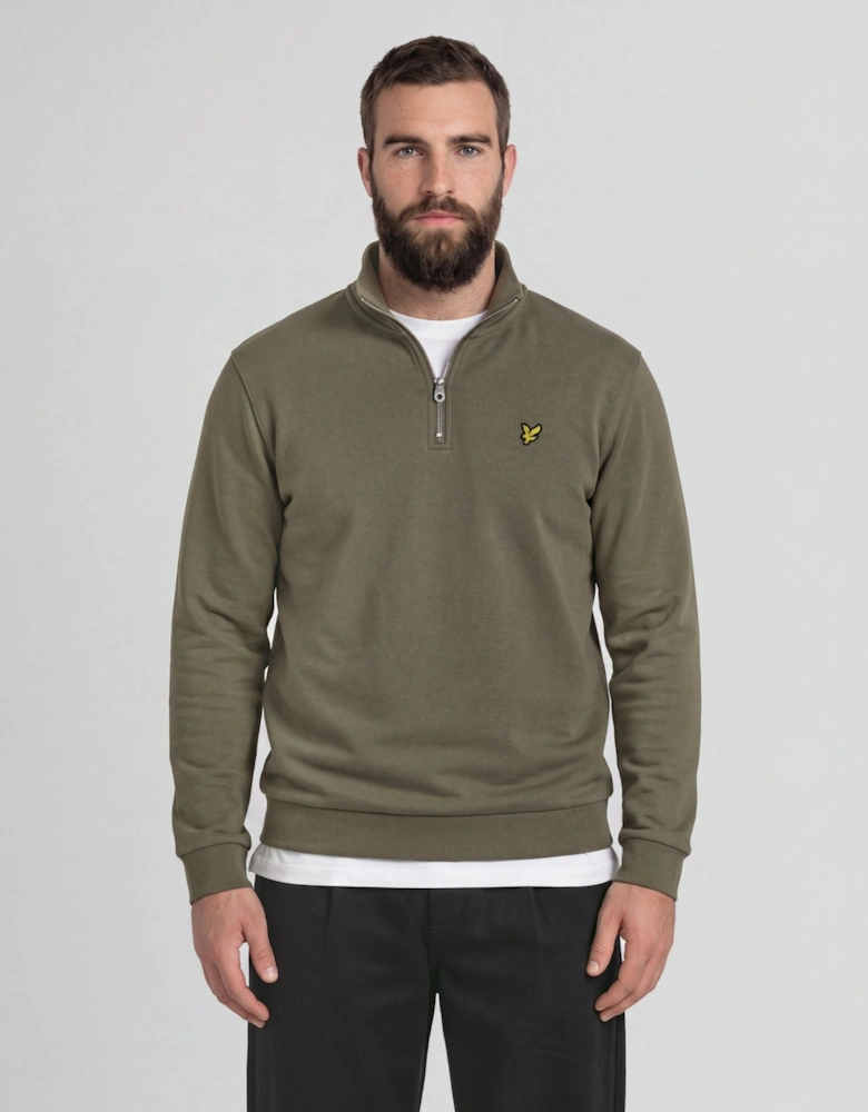 Cotton Loopback 1/4 Zip Sweatshirt