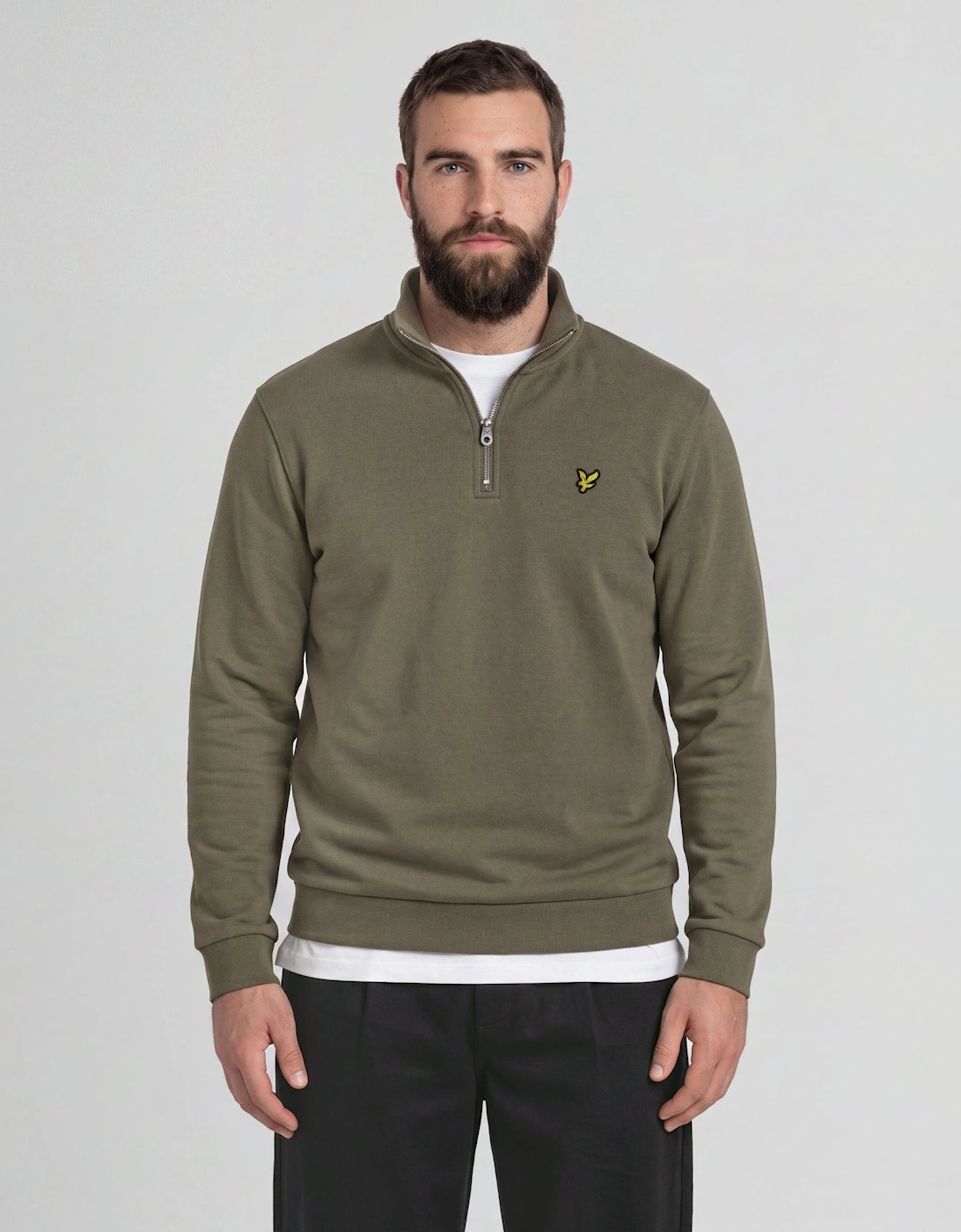 Cotton Loopback 1/4 Zip Sweatshirt