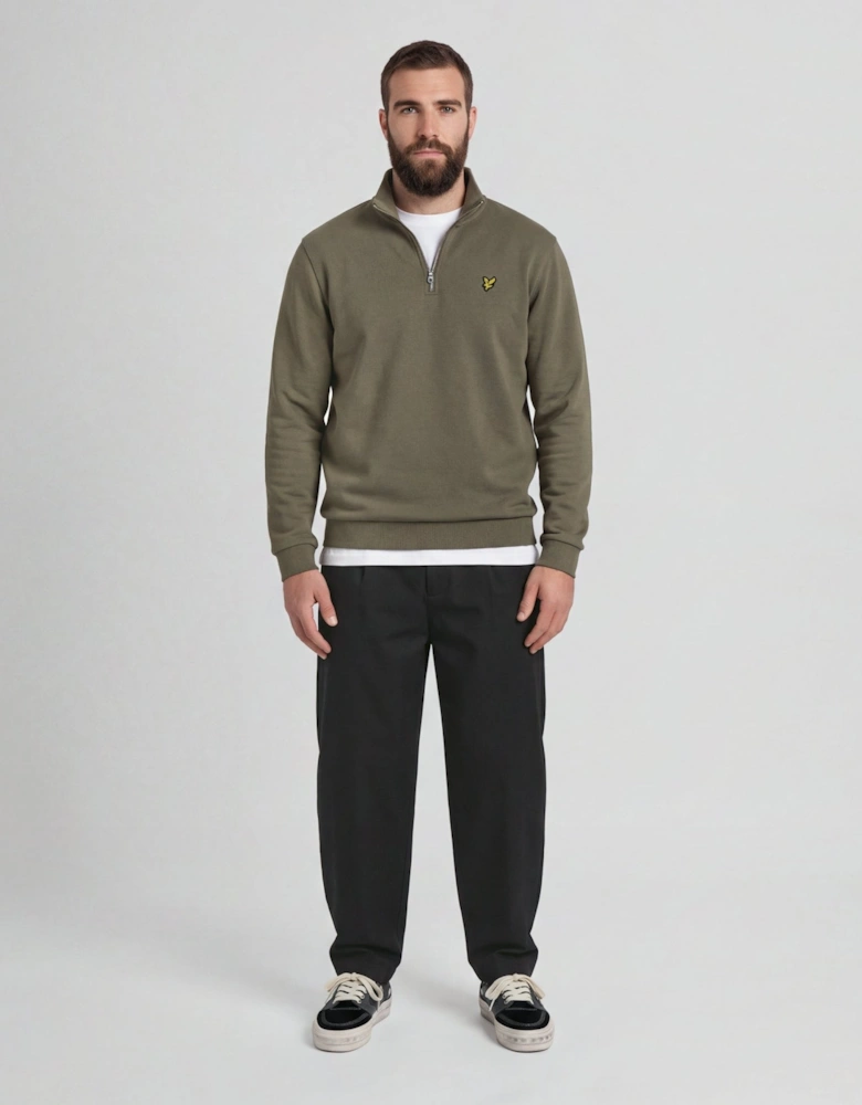 Cotton Loopback 1/4 Zip Sweatshirt