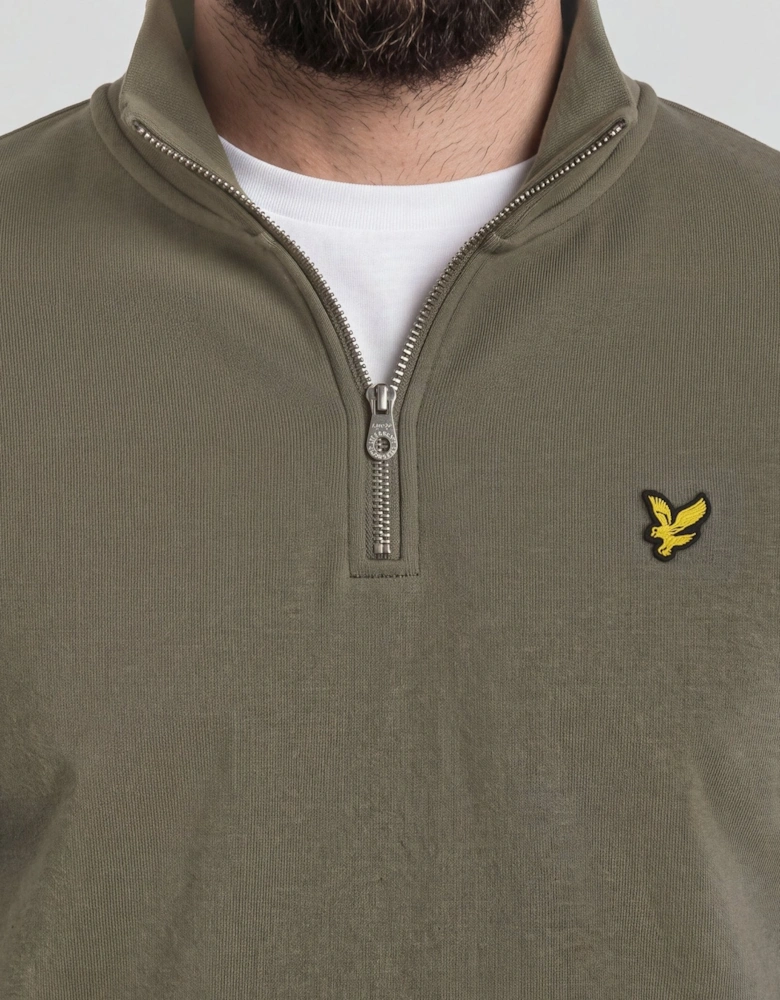 Cotton Loopback 1/4 Zip Sweatshirt
