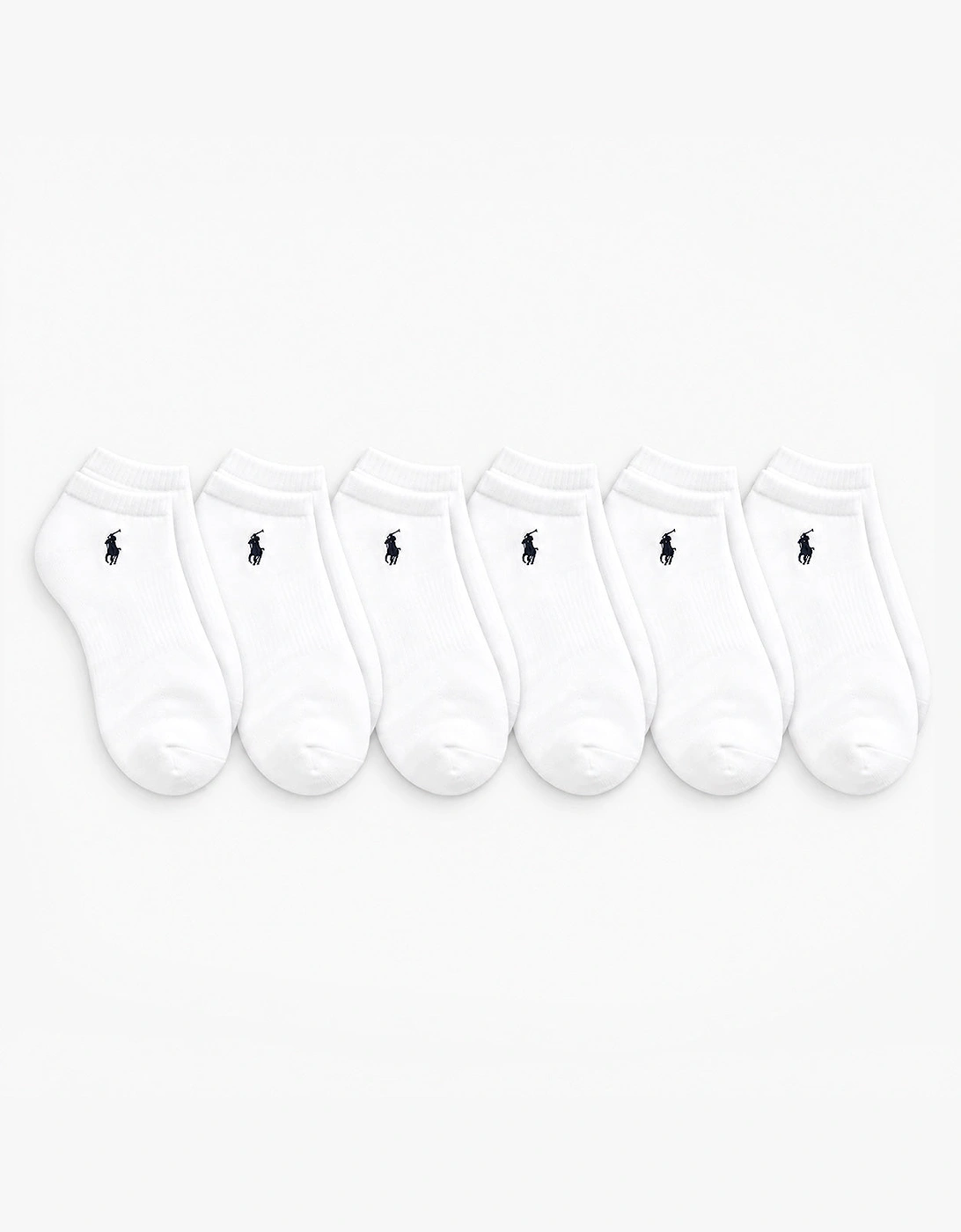 Men's Polo Ralph Lauren Trainer Socks Mens Athletic Socks White