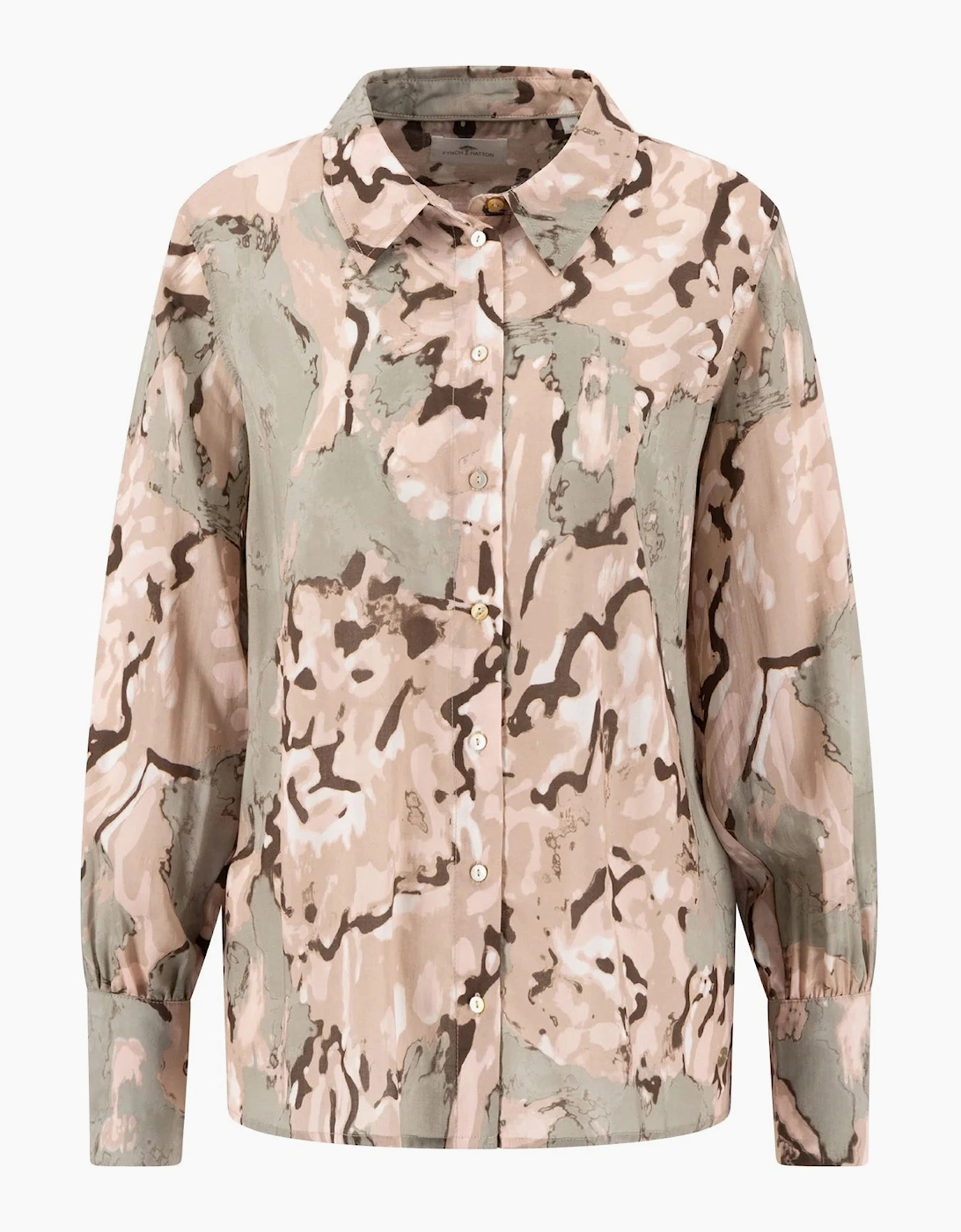 Lion print abstract blouse