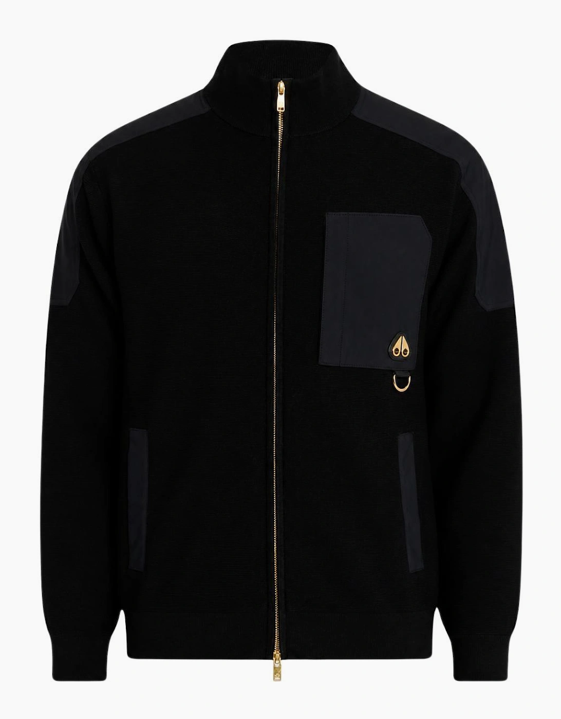 Gold Series Elowan Zip Up Black Cardigan