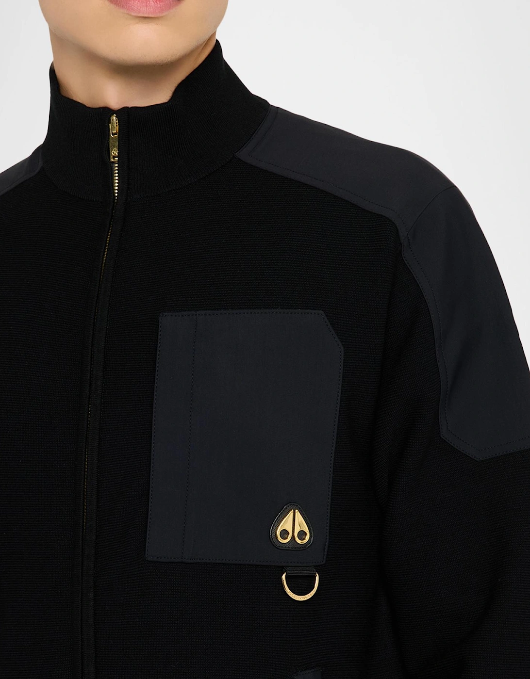 Gold Series Elowan Zip Up Black Cardigan