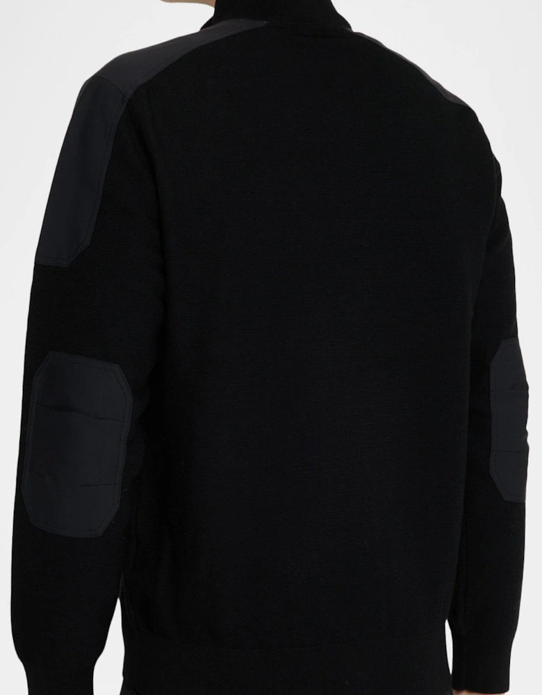 Gold Series Elowan Zip Up Black Cardigan