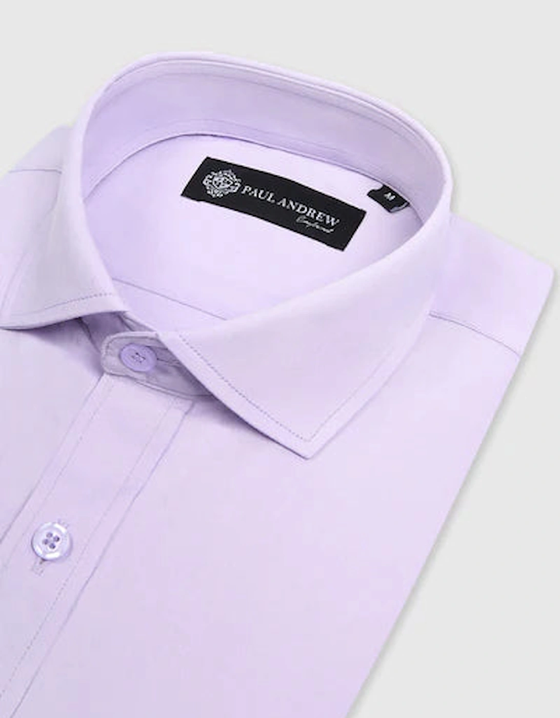 Paul Andrew Oliver Cutaway Collar Shirt - Lilac