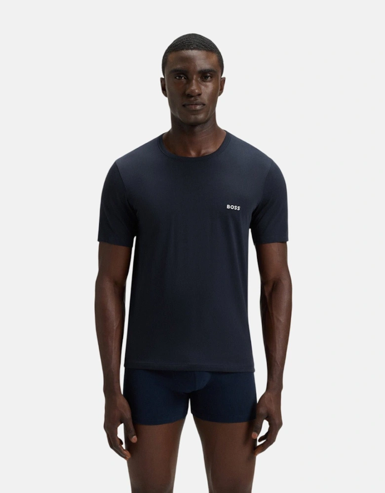 BOSS 3-Pack Cotton T-Shirts White Navy Grey