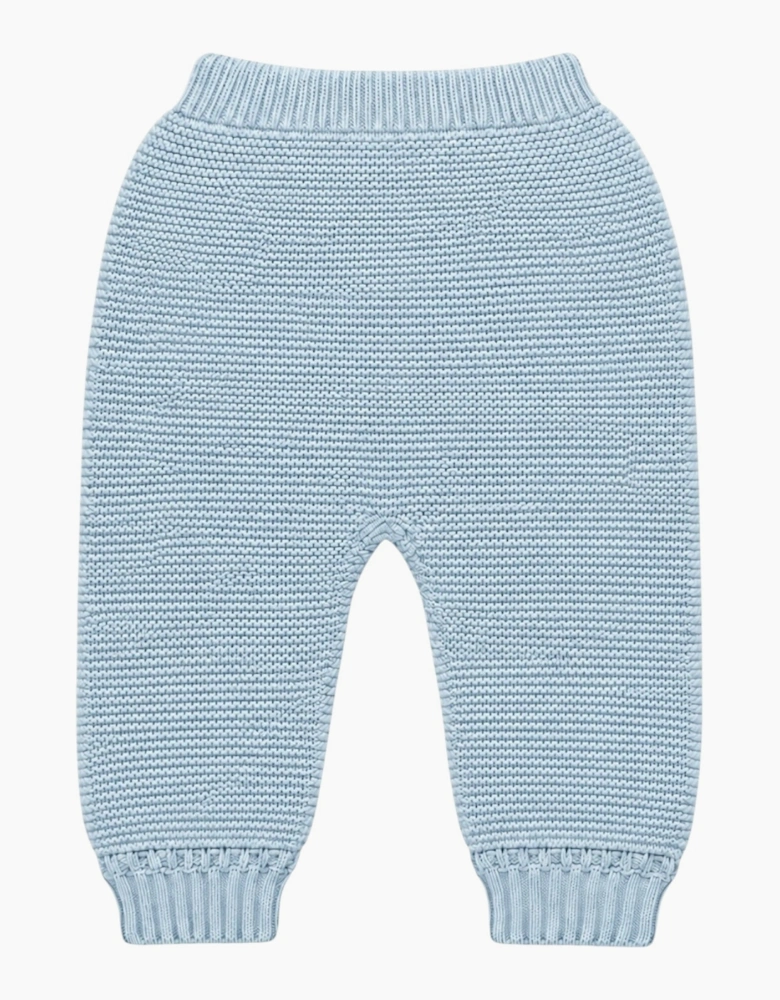Powder Blue Knit Trousers