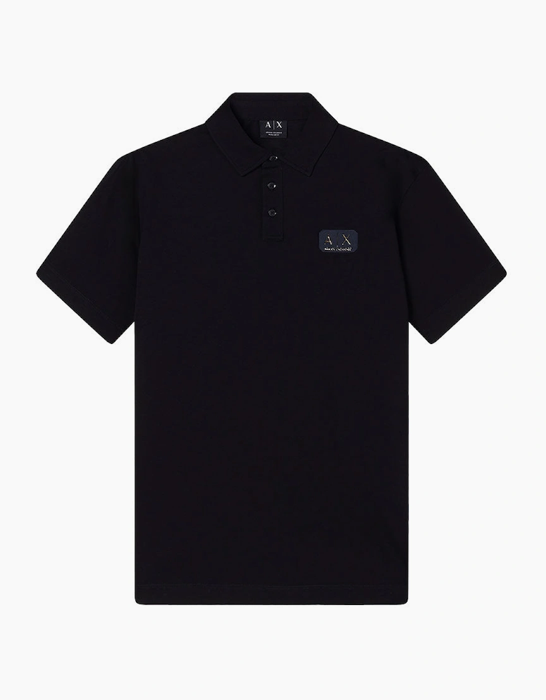 Armani Exchange Gold Patch Logo Polo Shirt XM002232 AF10364UC001
