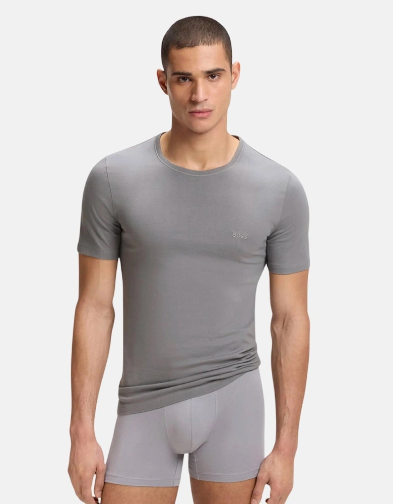BOSS 3-Pack Cotton T-Shirts White Beige Grey