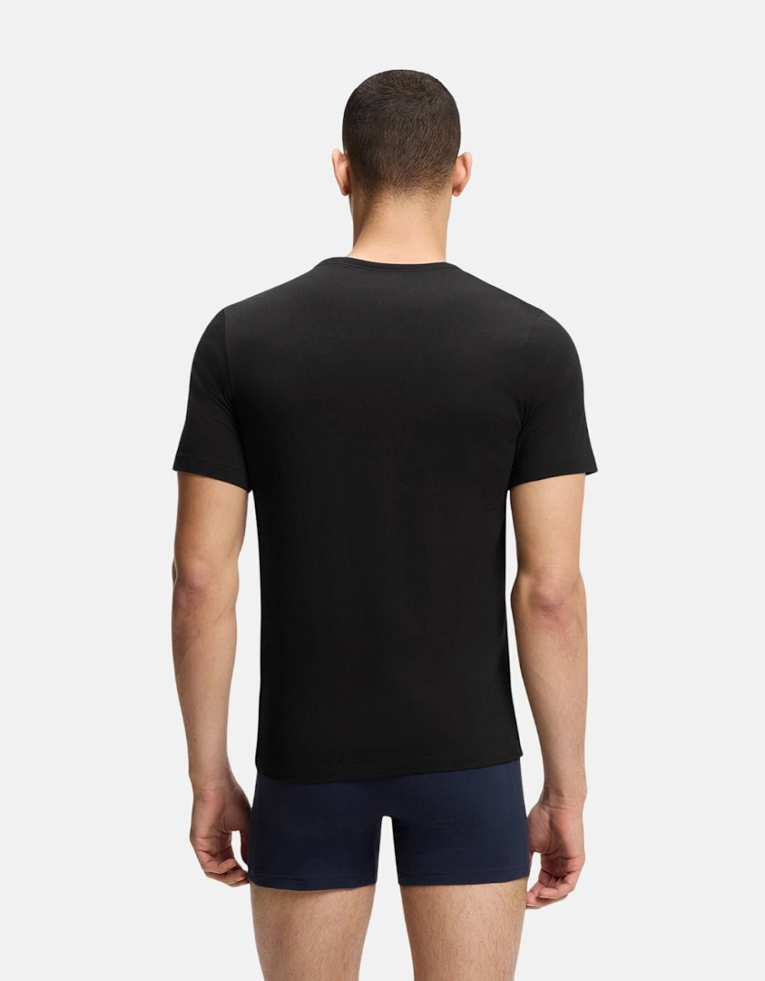 BOSS 3-Pack Cotton T-Shirts Black