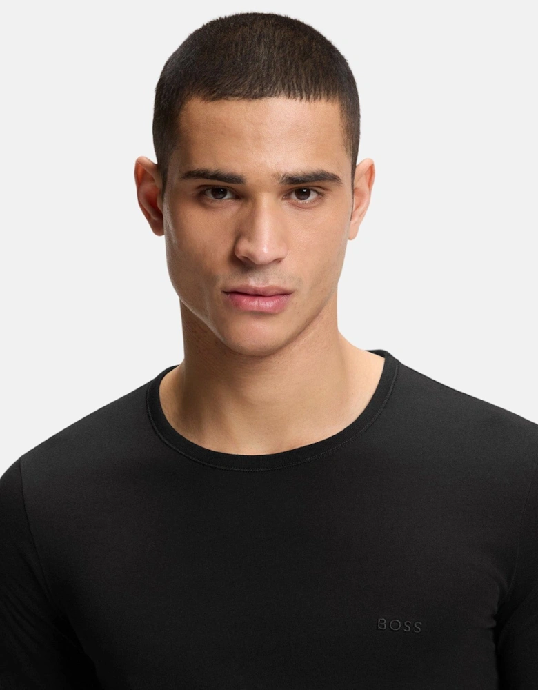 BOSS 3-Pack Cotton T-Shirts Black