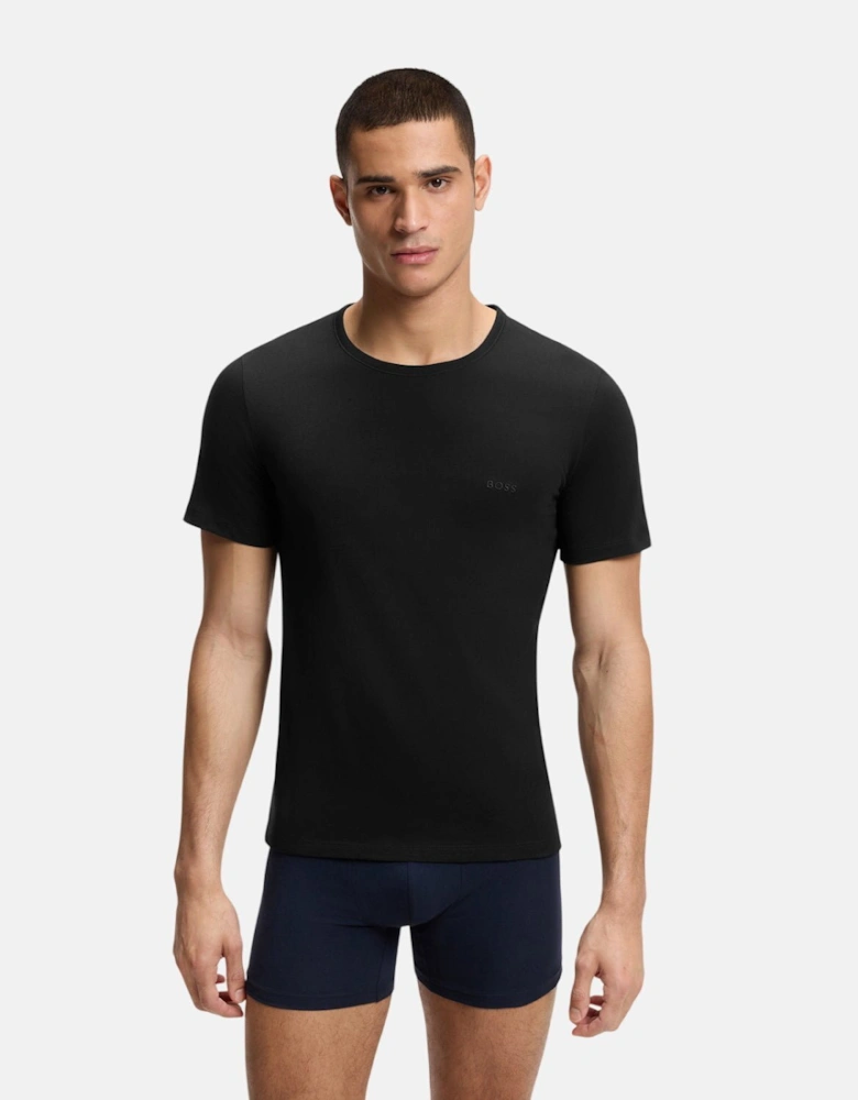 BOSS 3-Pack Cotton T-Shirts Black