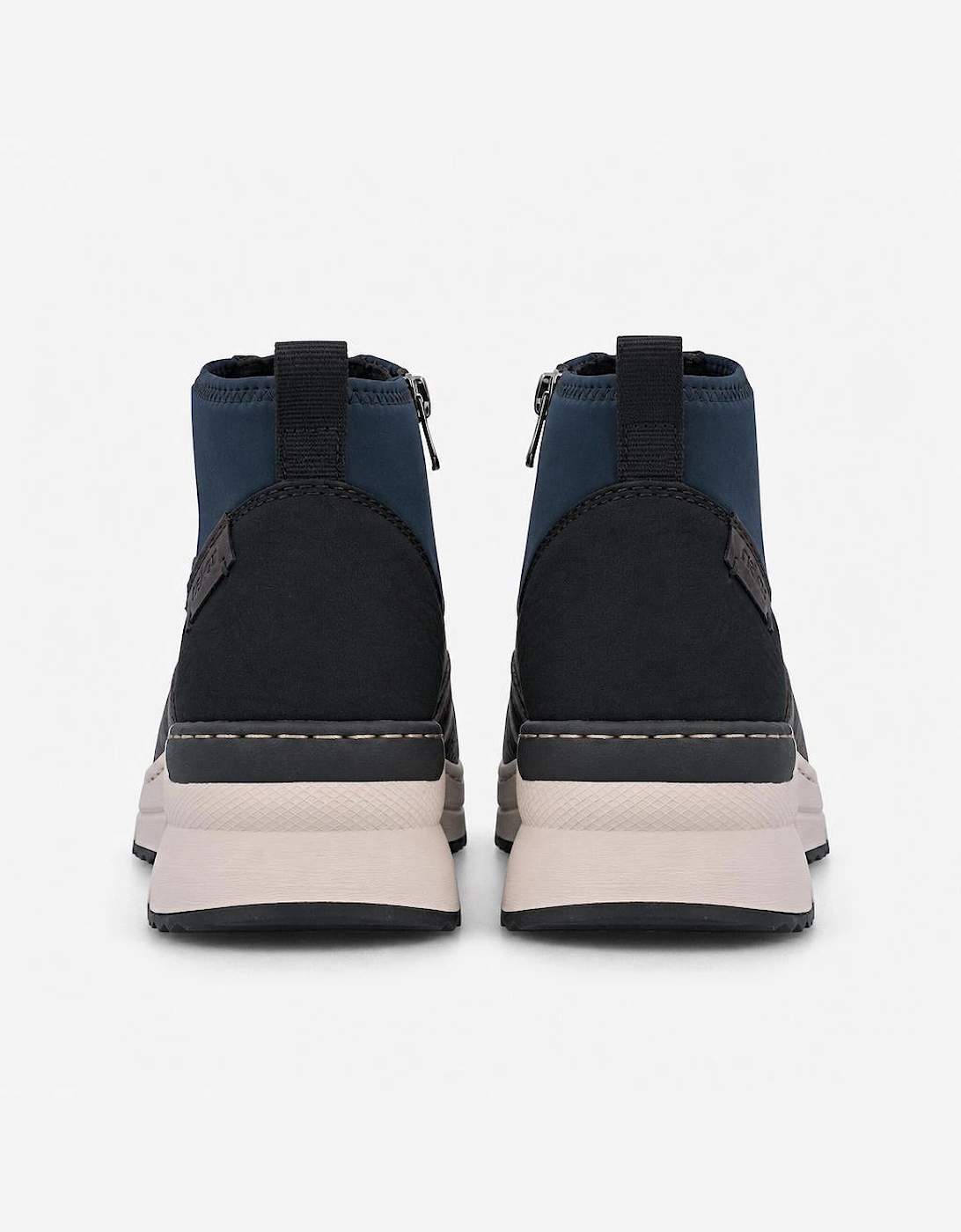 Rieker N6352 Womens Ankle Boots Black/Navy