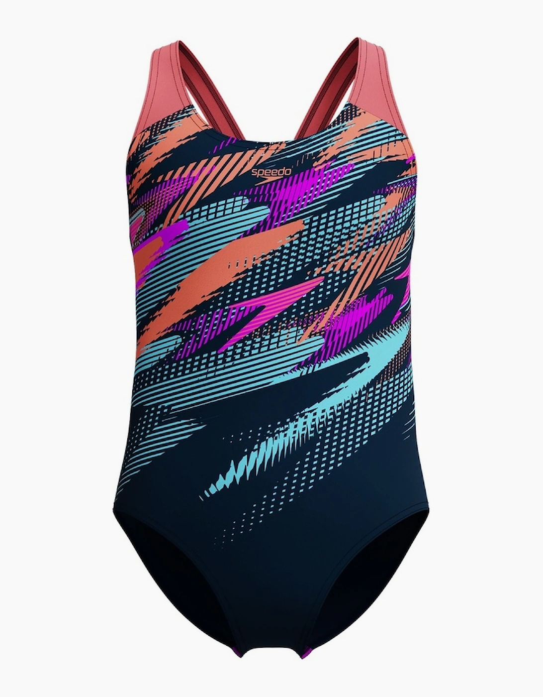 Speedo Teen Placement Digital Splashback One Piece Swimsuit
