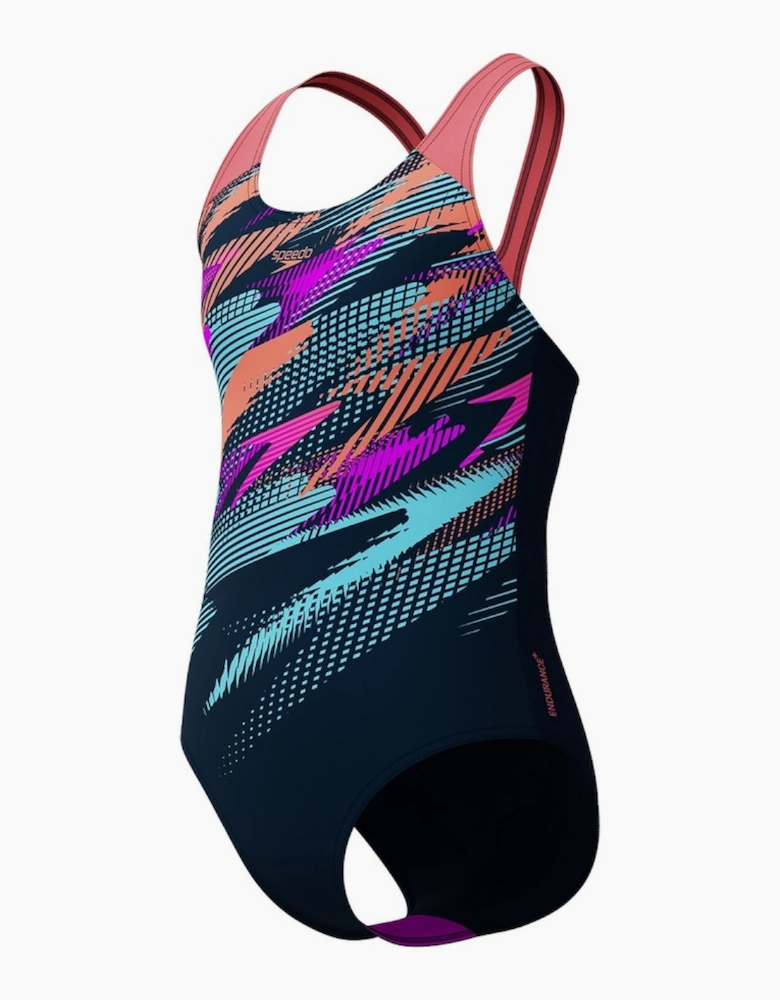 Speedo Teen Placement Digital Splashback One Piece Swimsuit