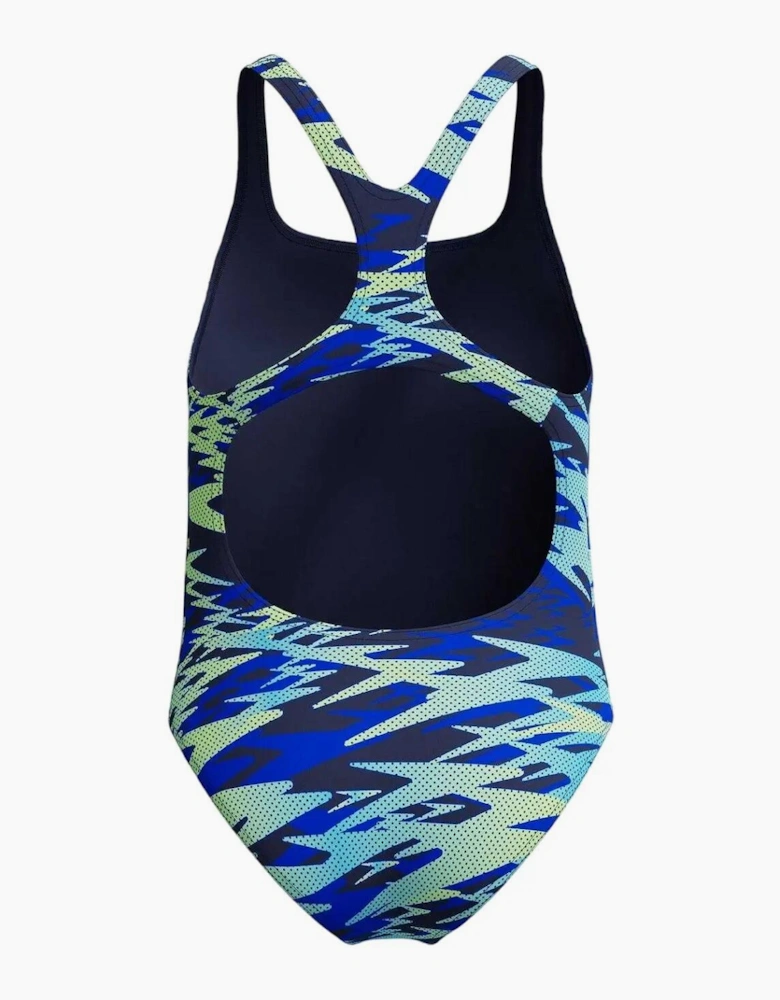 Speedo Girls Hyper Boom Allover Medalist Camouflage One Piece Swimsuit