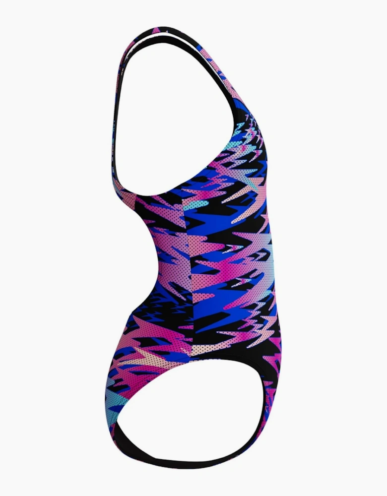 Speedo Girls Hyper Boom Allover Medalist Camouflage One Piece Swimsuit