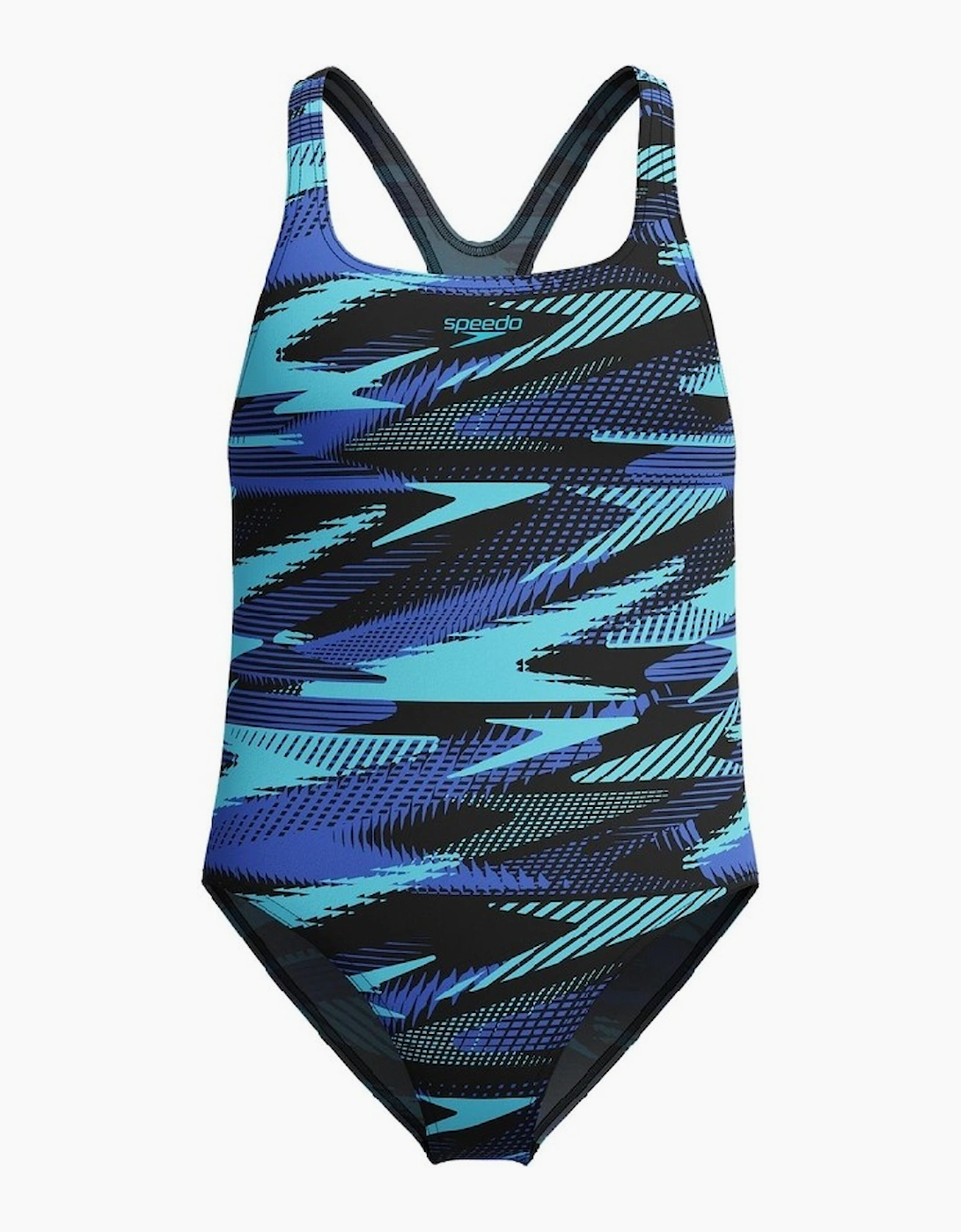 Speedo Childrens/Kids Hyperboom Medalist All-Over Print One Piece Swimsuit