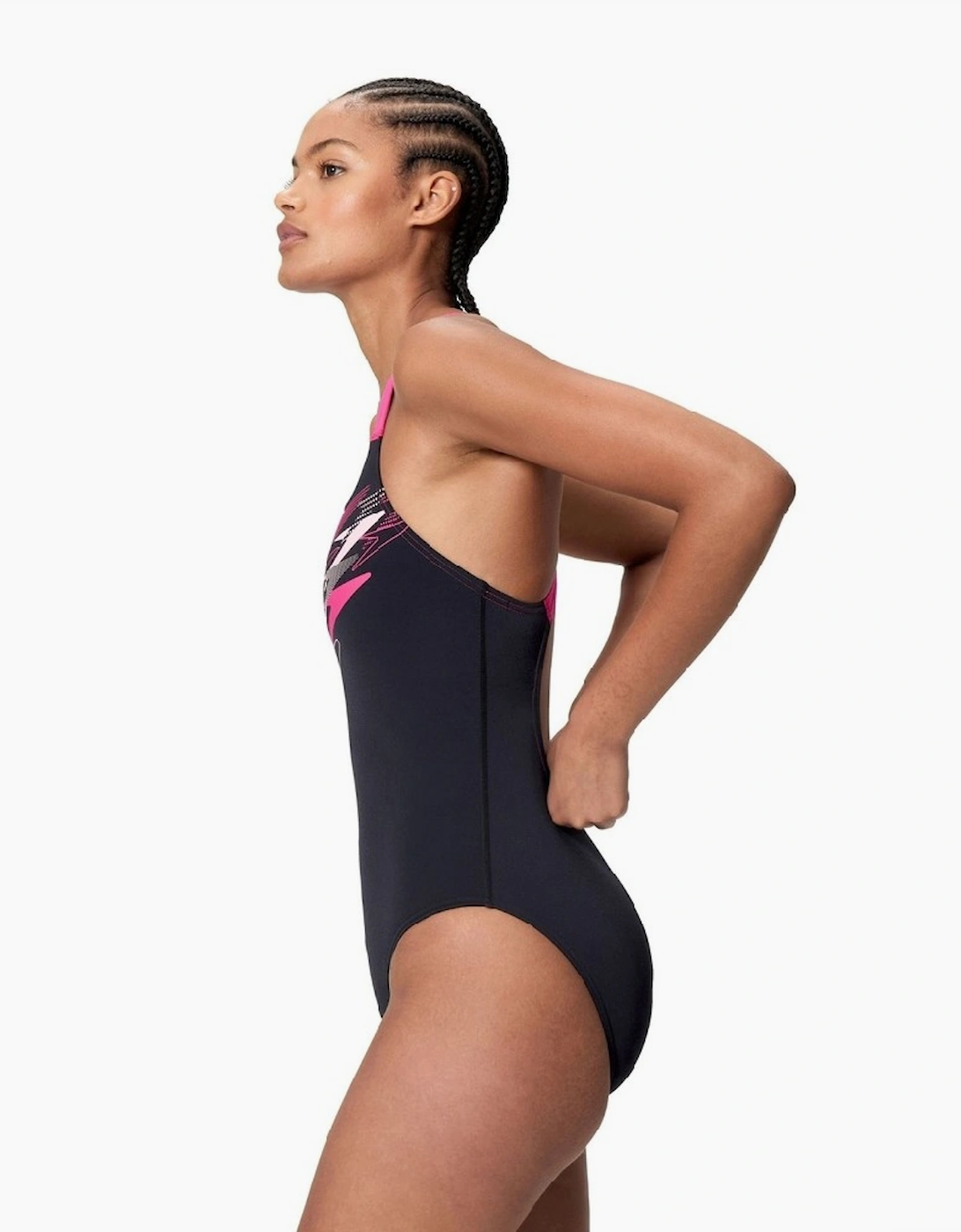 Speedo Womens/Ladies Medley Logo One Piece Swimsuit