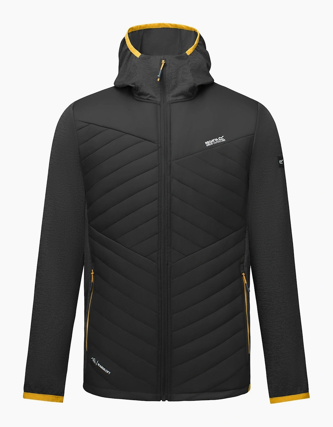 Men's Regatta Mens Andreson Marl Hybrid Jacket - Black - Size: 42/Regular