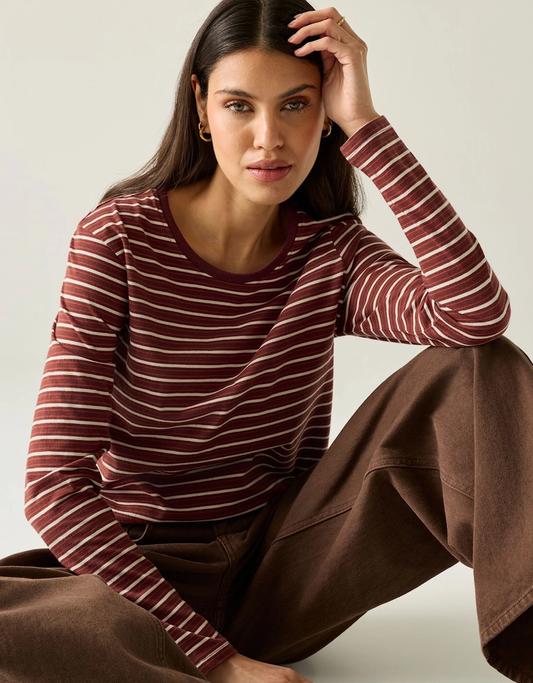 Regatta Womens/Ladies Federica Stripe Long-Sleeved T-Shirt