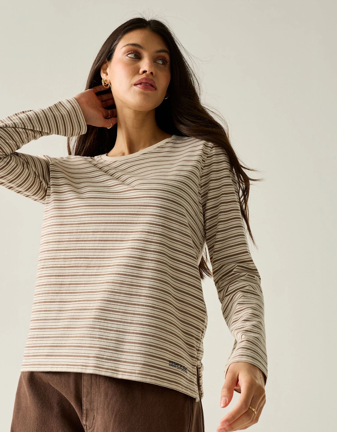 Regatta Womens/Ladies Federica Stripe Long-Sleeved T-Shirt