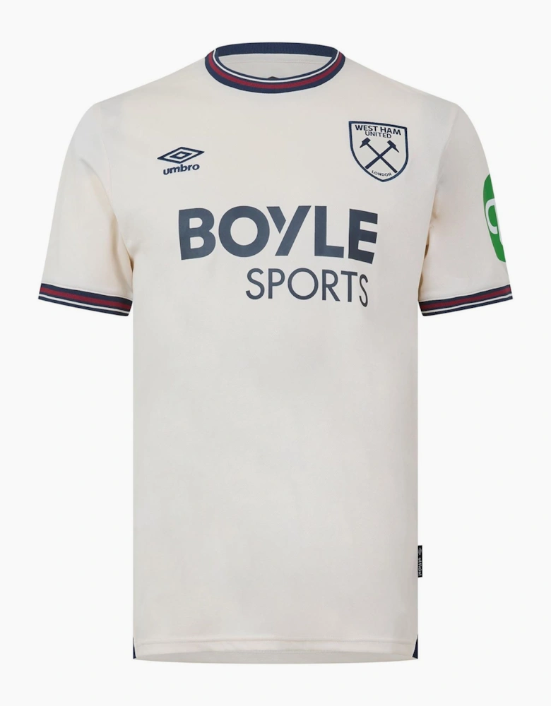 WHU Wordmark Crew Neck Short Sleeve Jersey T-Shirt