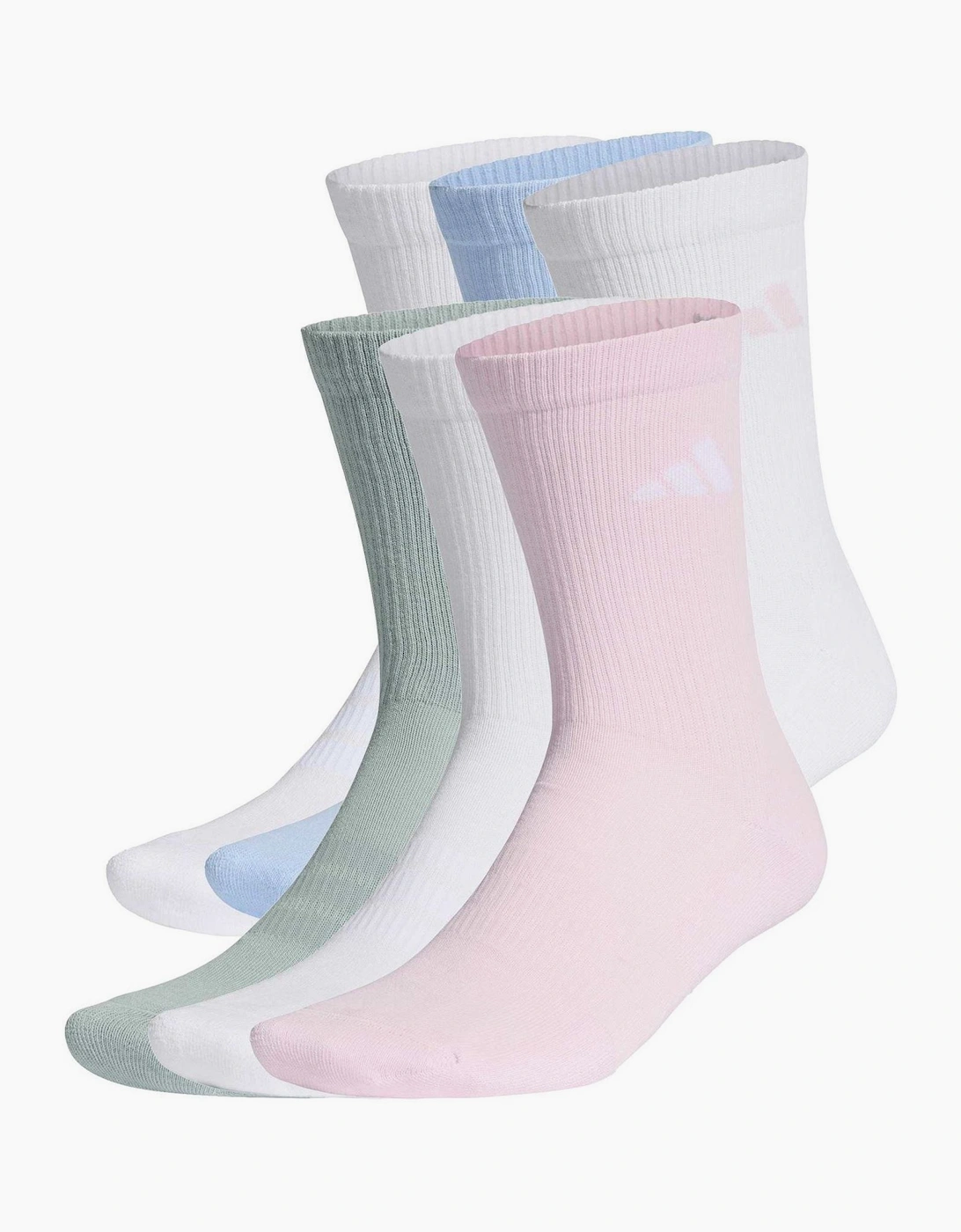 6 Pack Crew Long Socks