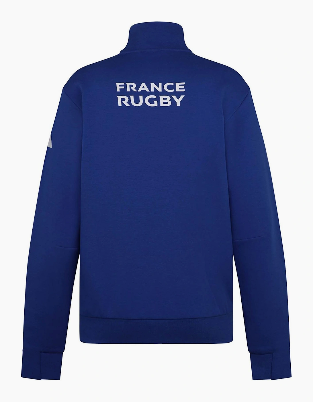 Arm Print Funnel Neck High Collar Long Sleeve Sweatshirt