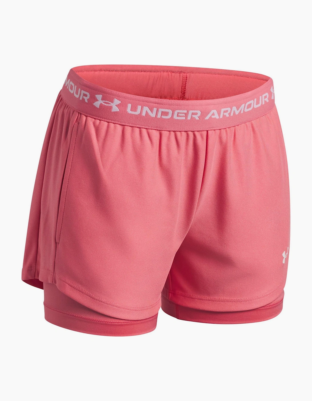 Tech 2 in 1 Athletic Shorts with Elasticated Waistband